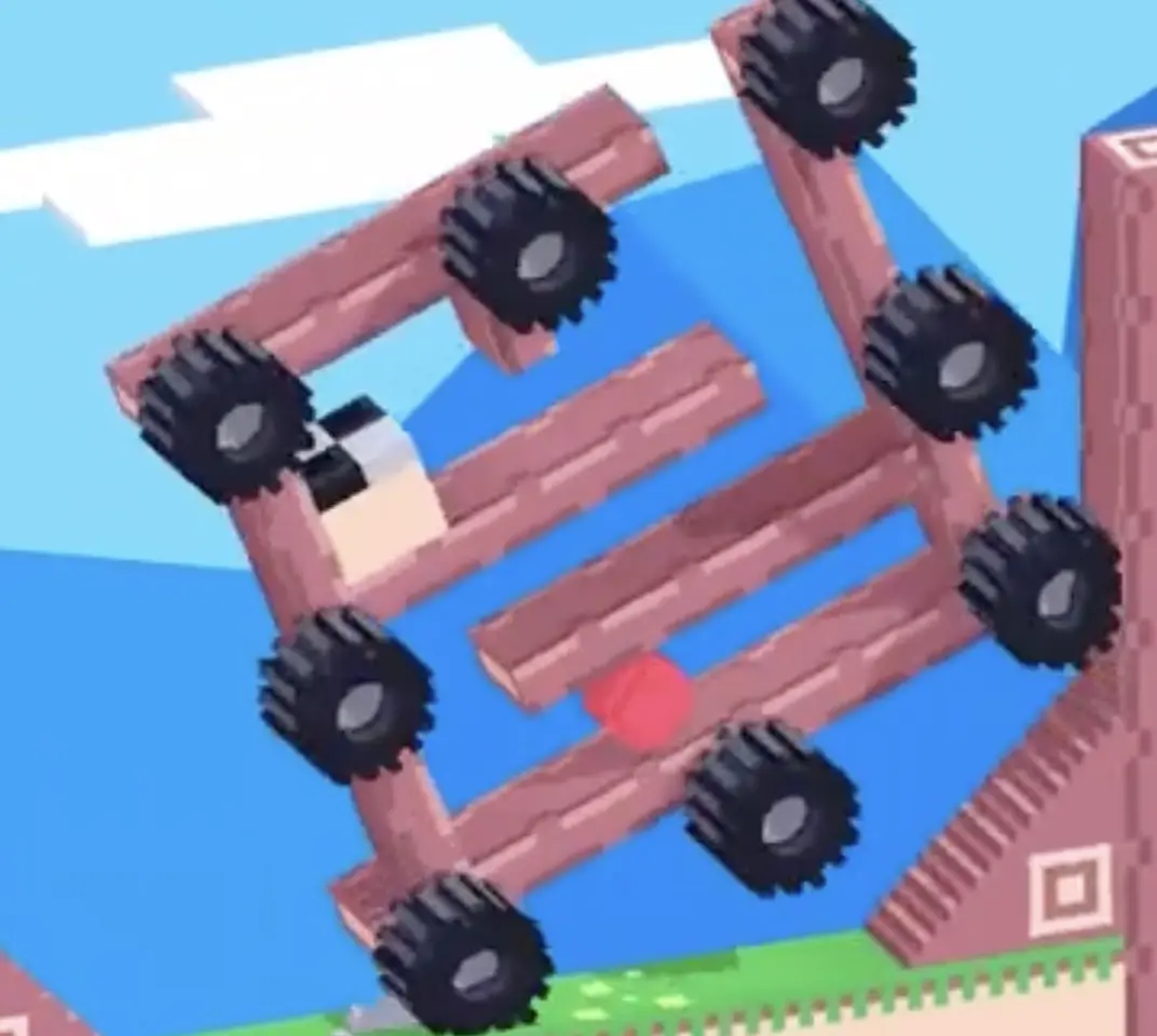 Drive Mad level 100 rotating maze tilting to guide the red ball from the outer lane into the next lower lane