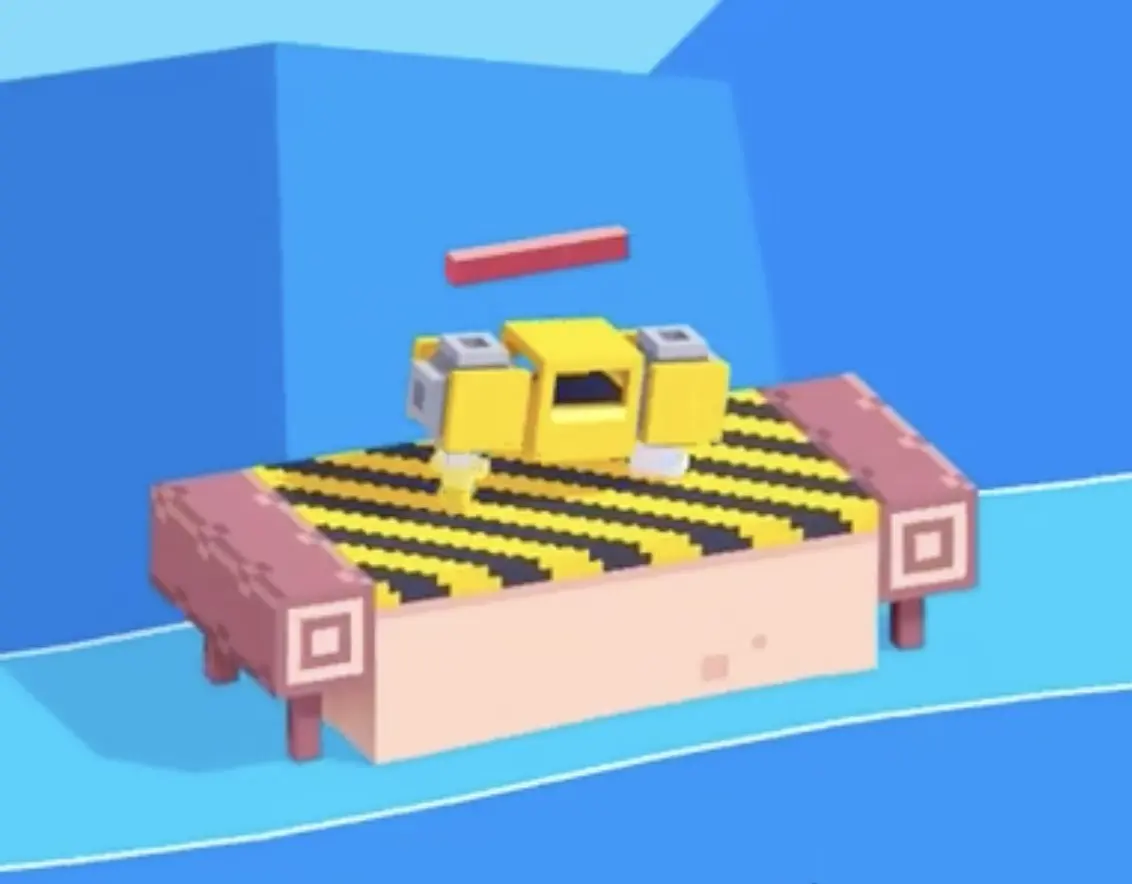 Drive Mad level 124 vehicle in flight mode at the start of the level