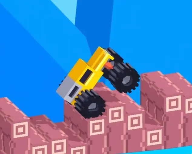 Drive Mad level 144 balancing on unstable platforms