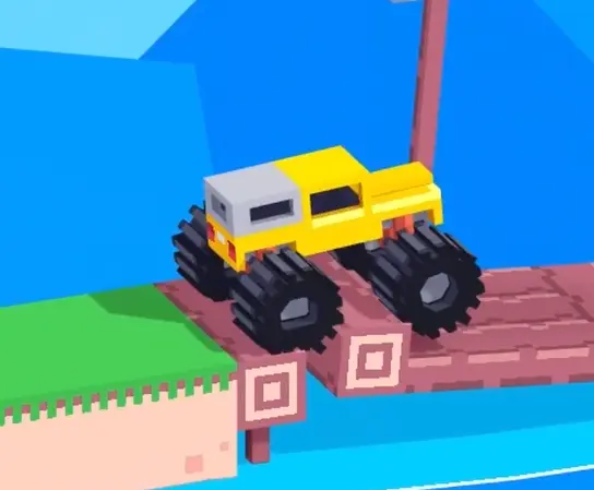 Drive Mad Level 150 vehicle entering the Ferris wheel