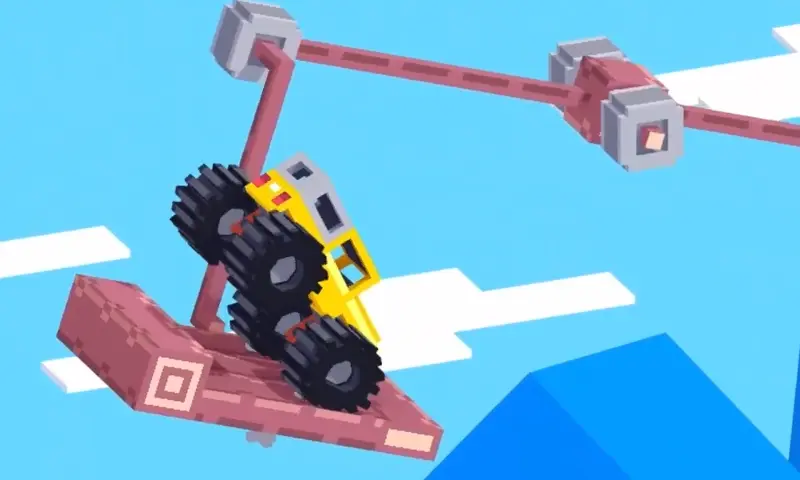 Drive Mad Level 150 vehicle balancing on the Ferris wheel