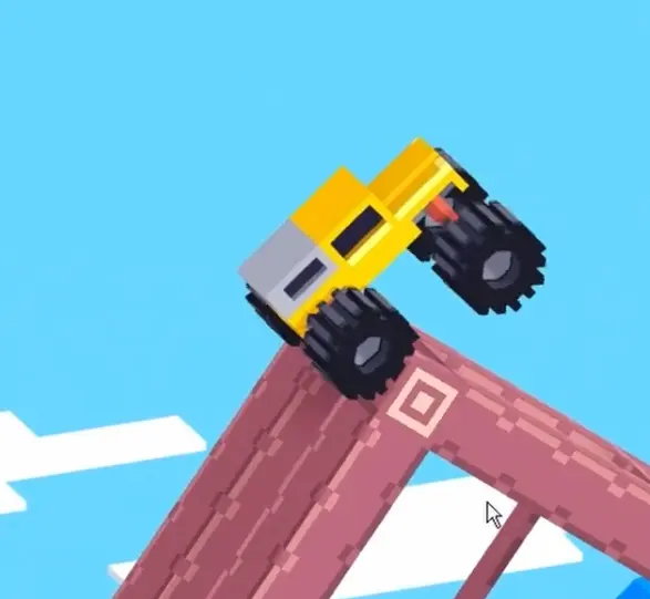 Drive Mad Level 189 truck moving with rotating cube downward