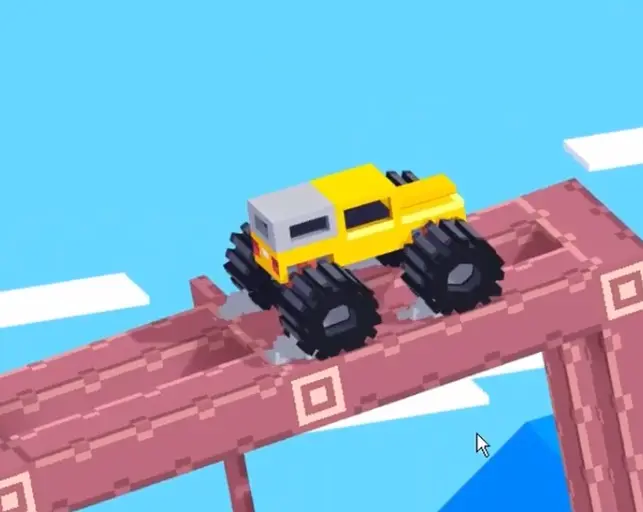 Drive Mad Level 189 truck staying stable during cube rotation