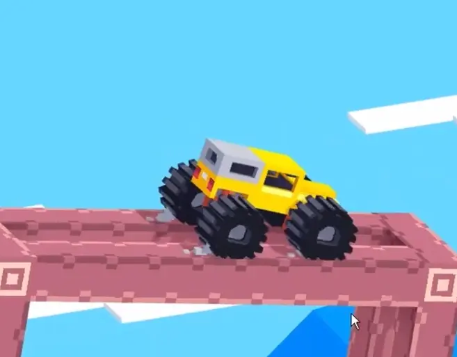 Drive Mad Level 189 maintaining balance on rotating cube