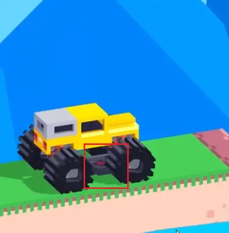 Drive Mad Level 190 truck on landmine before explosion