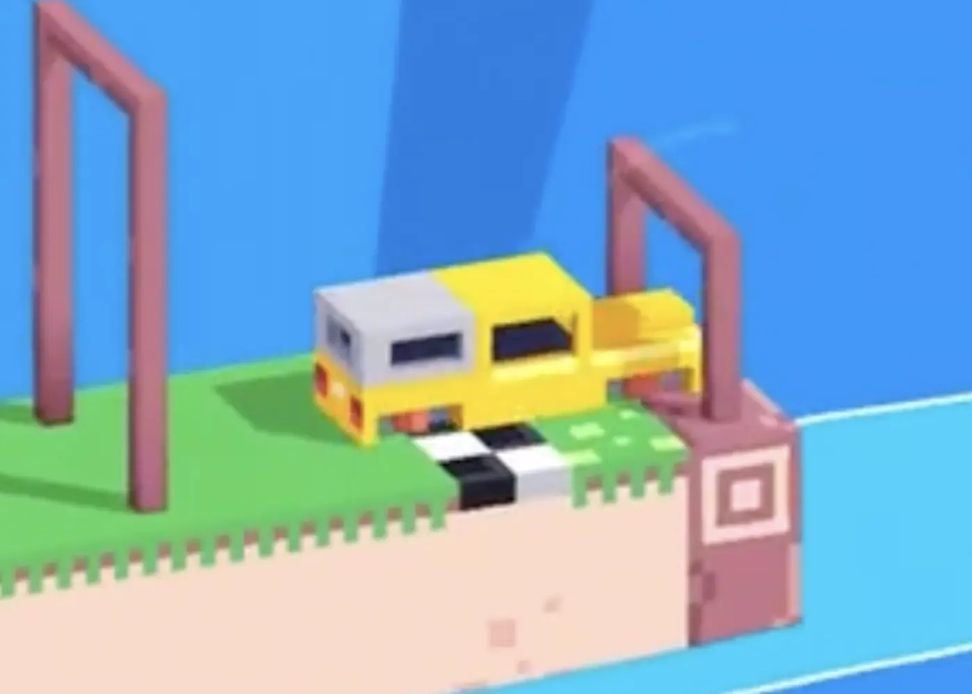 Drive Mad Level 194 sliding to the finish after the wheels are destroyed