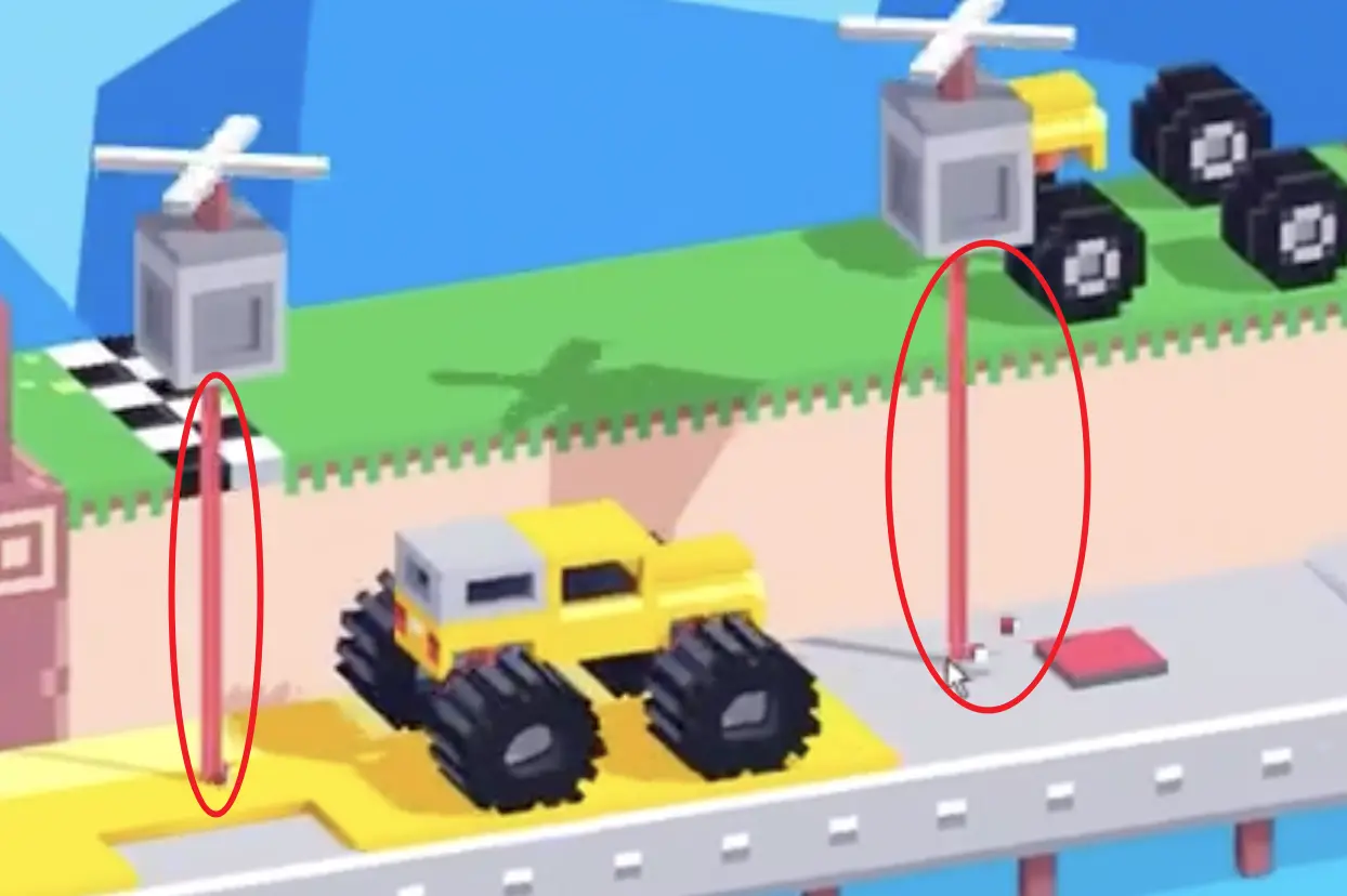 Drive Mad Level 199 staying between the two lasers while moving backward slowly