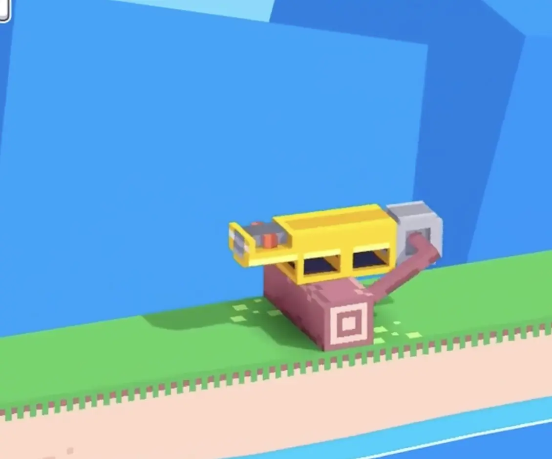 Drive Mad Level 90 vehicle approaching the first obstacle in Motor Hop at a normal speed