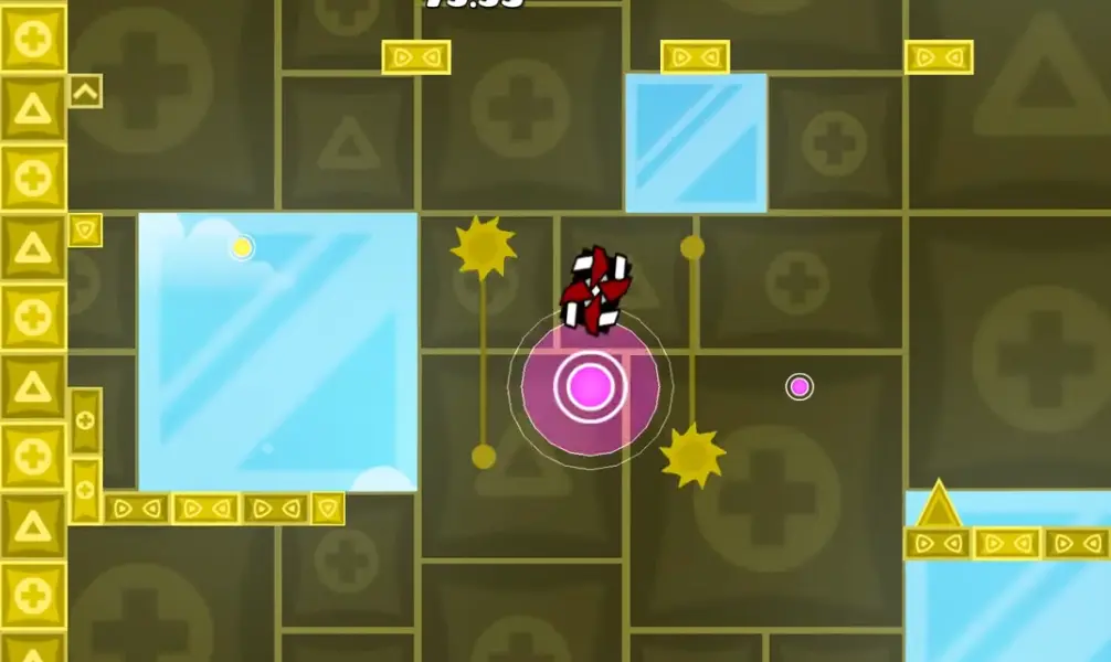 geometry dash mini wave practice in go by Mark challenge