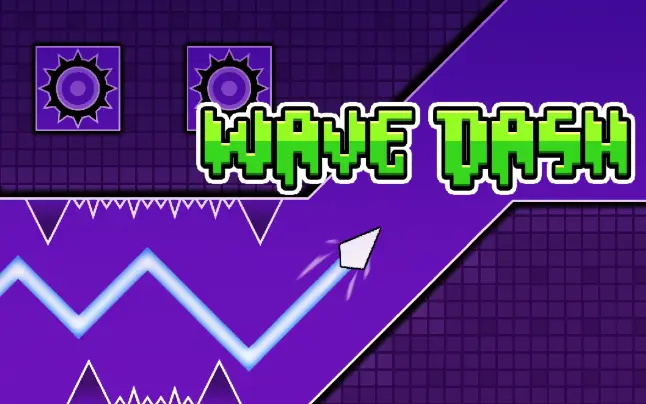 geometry dash wave gameplay tight corridor